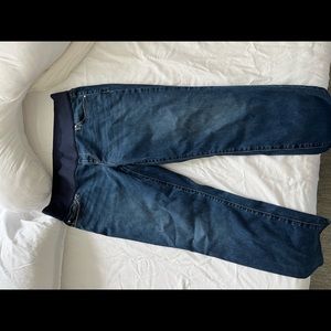 Gap maternity denim straight leg skinny 34 18 regular